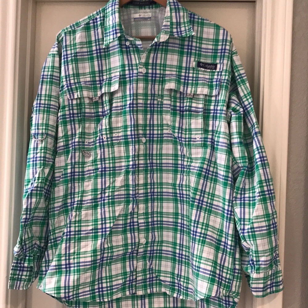 EUC Super Bahama Fishing Shirt. PFG.